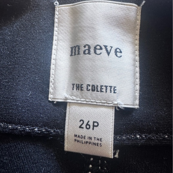 Maeve Colette Black & White stitching Flare stretchy pants! - Picture 12 of 14